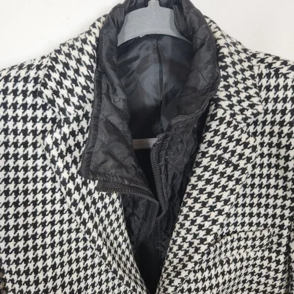NWT Alberto Nardoni 'Super 150's High Twist Cashmere-2BV Houndstooth' Men's Coat